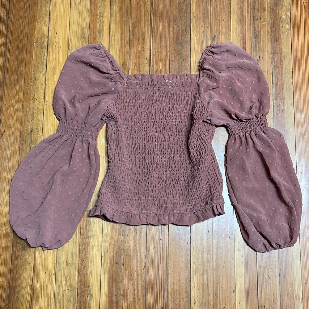 Apricot Lane Raunched Blouse
